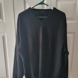 Club Room V-Neck Cashmere Sweater - Black